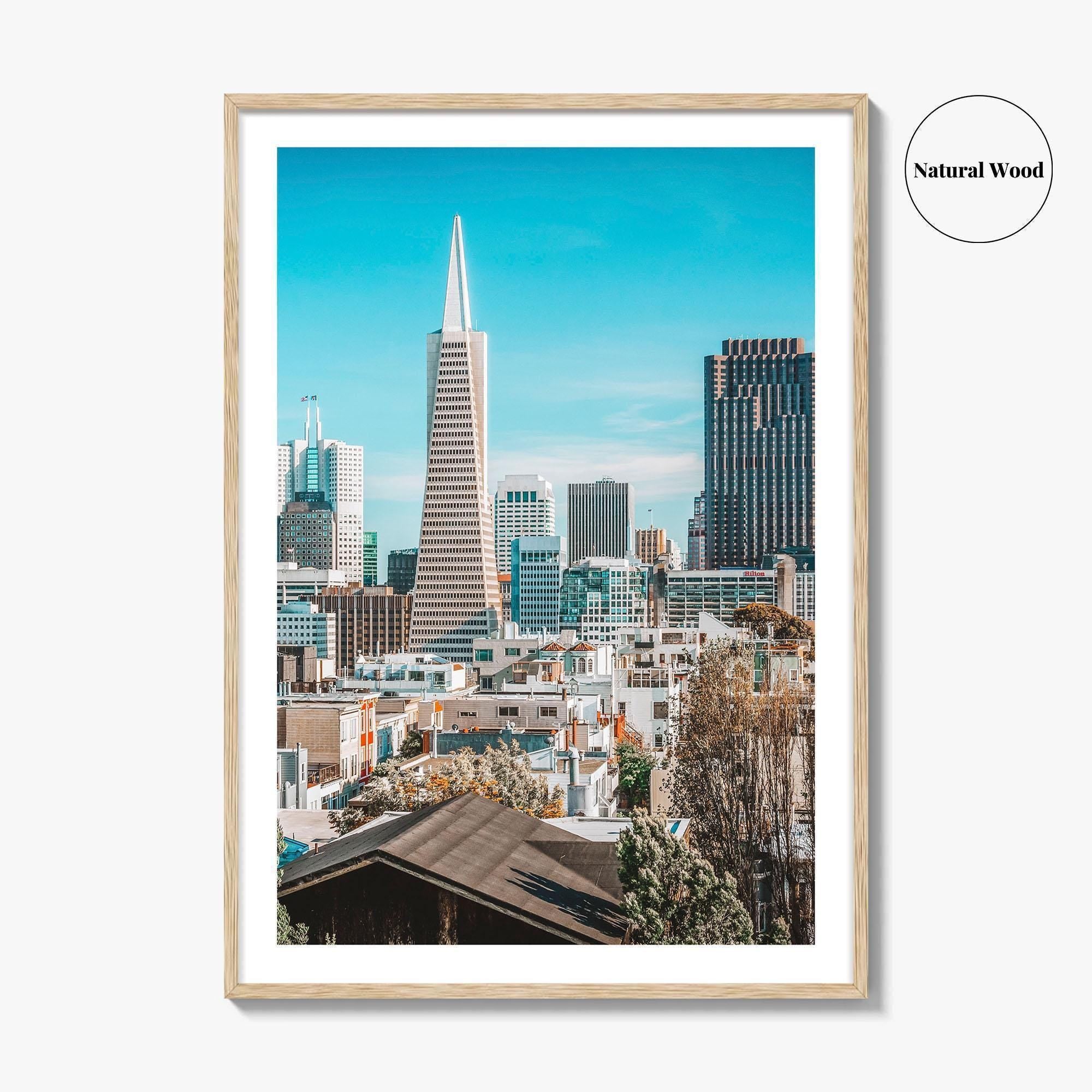 San Francisco Skyline Fine Art Photo Print, Telegraph Hill, Pioneer Park, California Poster