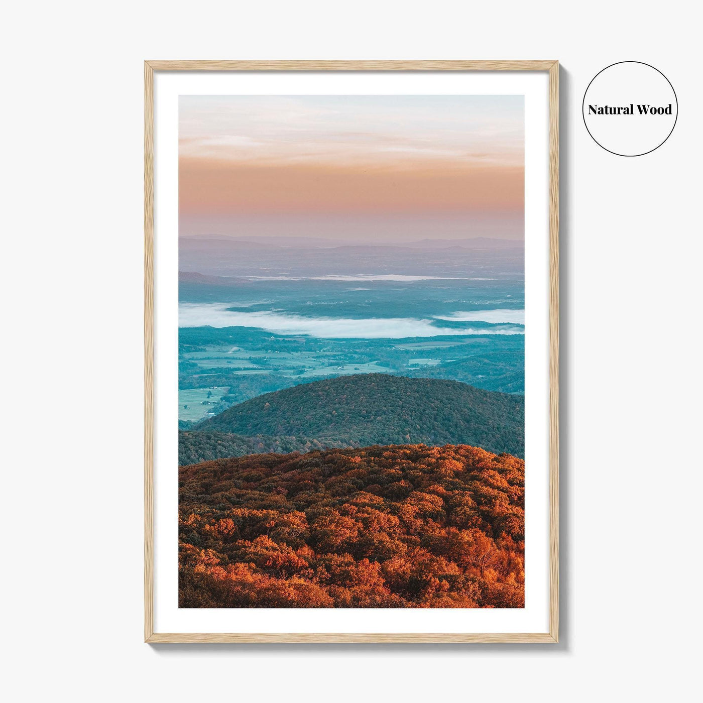 Shenandoah National Park Skyline Fine Art Photo Print, Drive, Hogback Overlook, Virginia, USA
