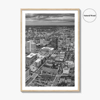 Syracuse Skyline Black and White Fine Art Photo Print, New York City Poster