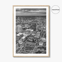 Syracuse Skyline Black and White Fine Art Photo Print, New York City Poster