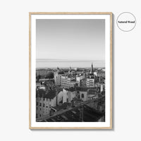 Vieux Lyon Black and White Fine Art Photo Print, Croix-Rousse, France, Wall Decor Poster