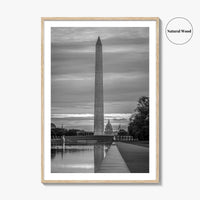 Washington DC Black and White Fine Art Photo Print, US Capitol National Mall Poster