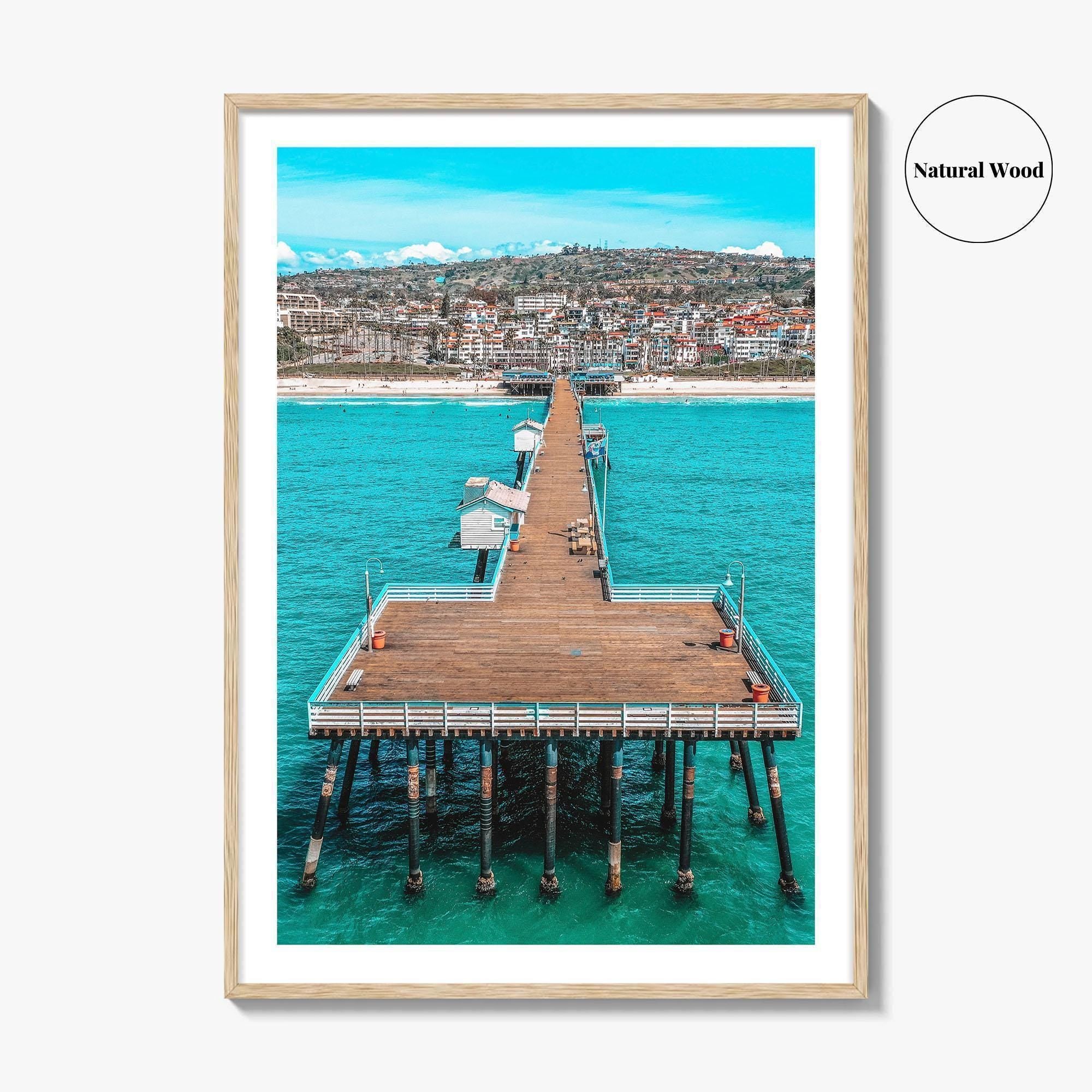 San Clemente Fine Art Photo Print, Pier Aerial, Orange County California USA