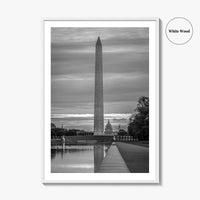 Washington DC Black and White Fine Art Photo Print, US Capitol National Mall Poster