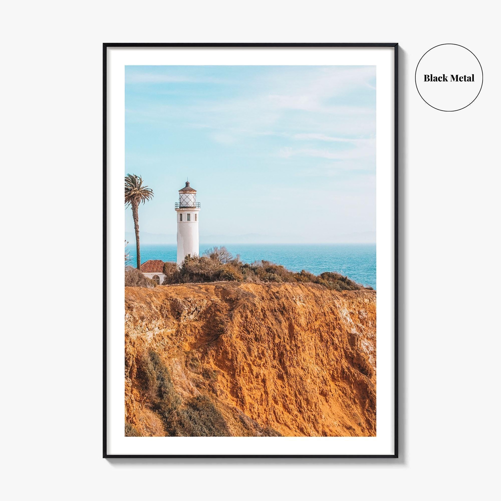 Redondo Beach Fine Art Photo Print, Lighthouse, Los Angeles, California, USA, Wall Decor, Poster