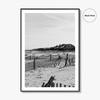 Rehoboth Beach Black and White Fine Art Photo Print, Delaware USA Wall Decor Poster