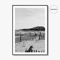 Rehoboth Beach Black and White Fine Art Photo Print, Delaware USA Wall Decor Poster