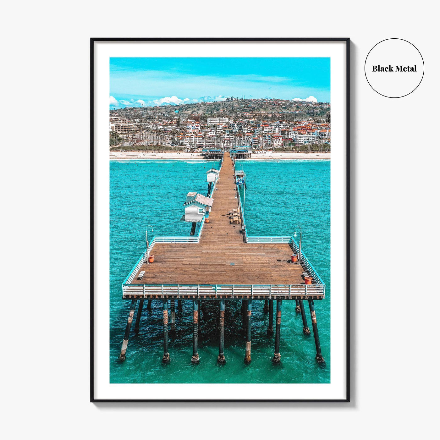 San Clemente Fine Art Photo Print, Pier Aerial, Orange County California USA