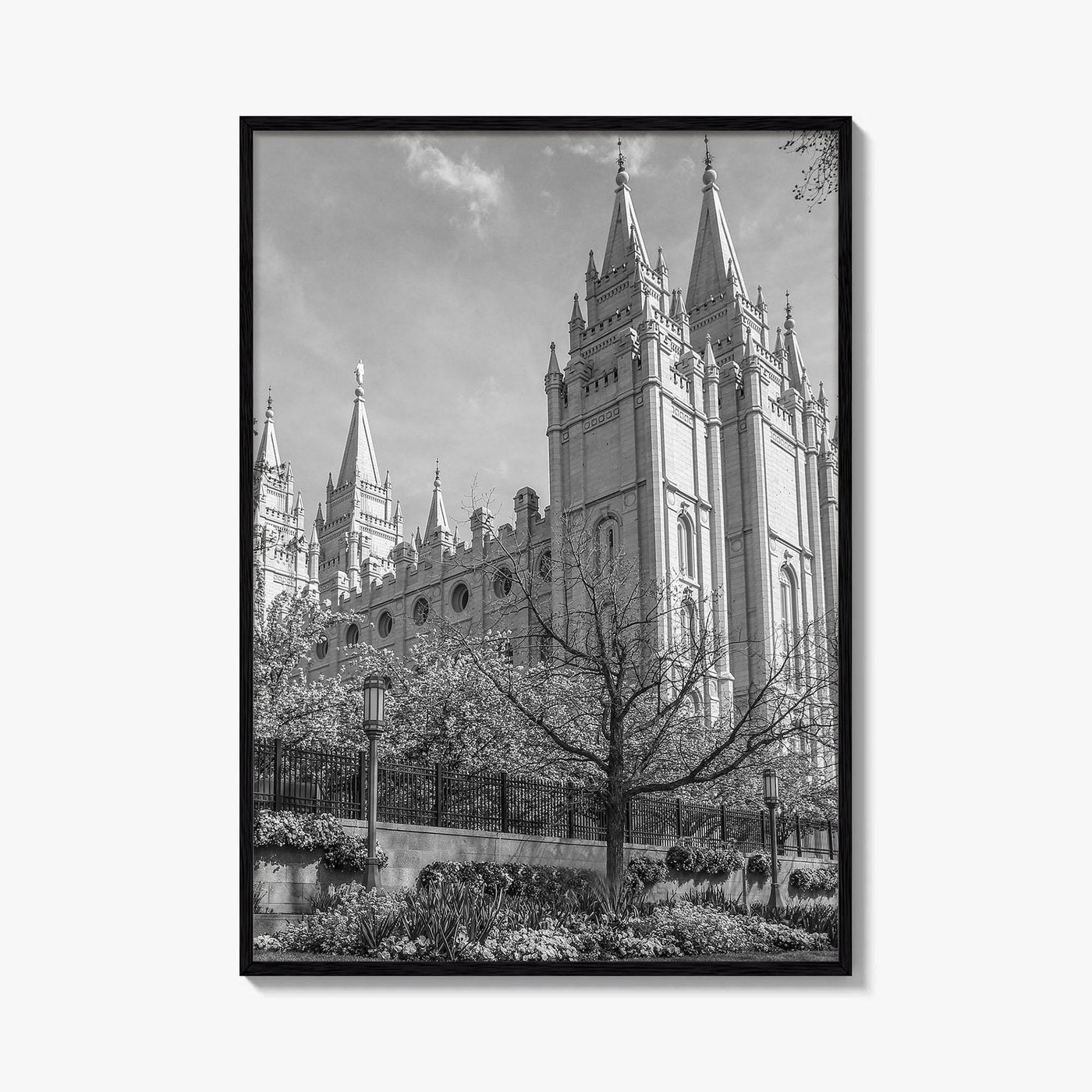 Salt Lake City Black and White Fine Art Photo Print, Utah Poster
