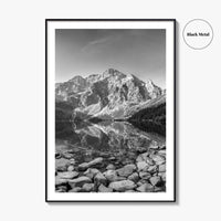 Tatra National Park Black and White Fine Art Photo Print, Morskie Oko, Poland, Zakopane