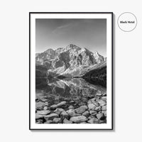 Tatra National Park Black and White Fine Art Photo Print, Morskie Oko, Poland, Zakopane