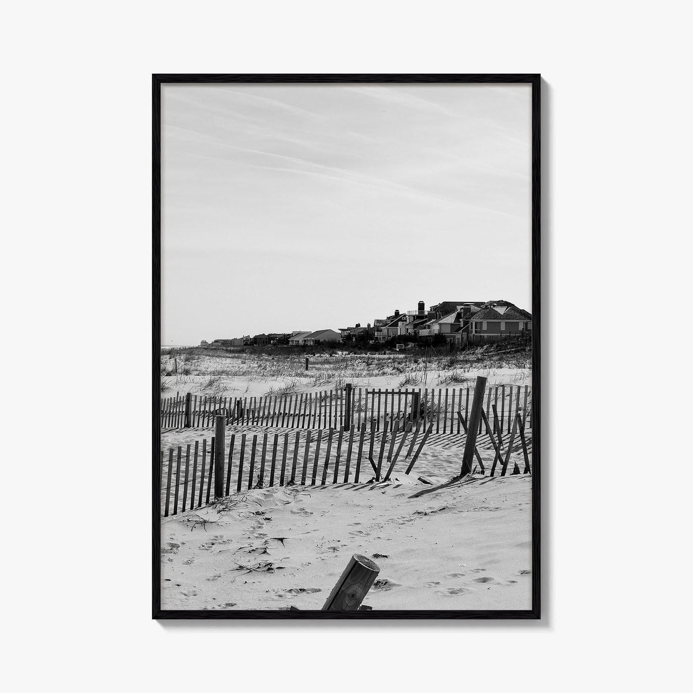 Rehoboth Beach Black and White Fine Art Photo Print, Delaware USA Wall Decor Poster