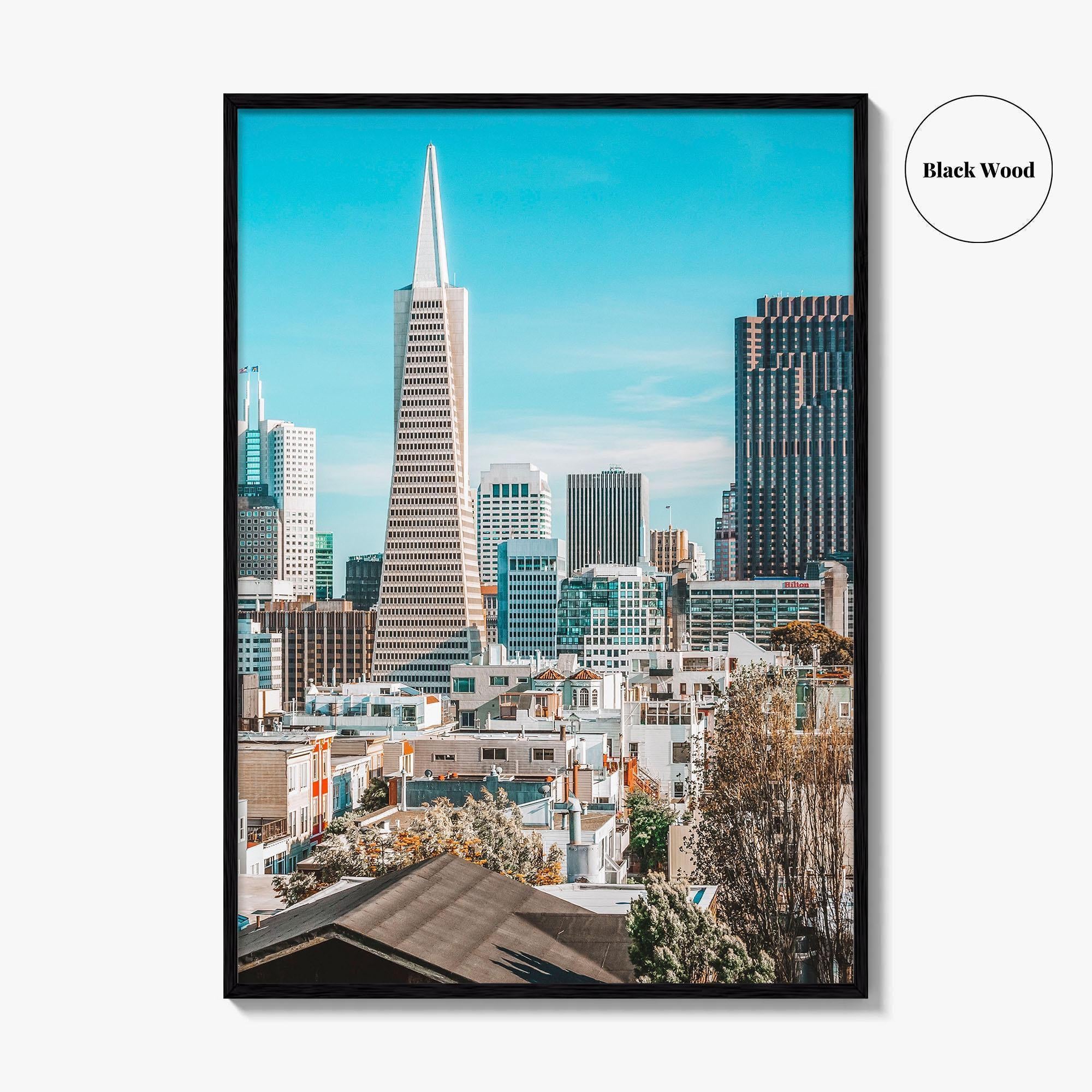 San Francisco Skyline Fine Art Photo Print, Telegraph Hill, Pioneer Park, California Poster