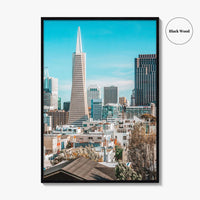 San Francisco Skyline Fine Art Photo Print, Telegraph Hill, Pioneer Park, California Poster