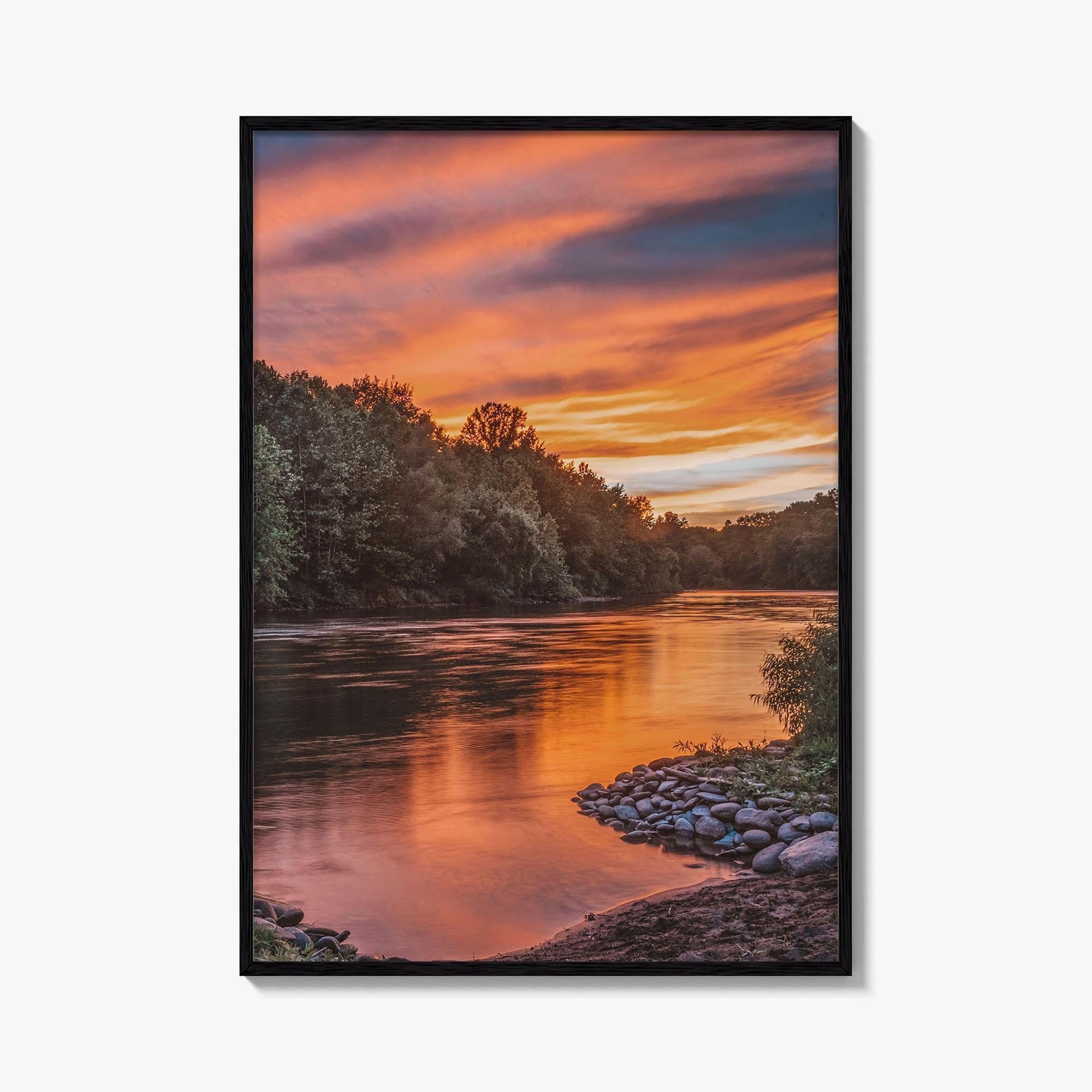 Walnutport Pennsylvania Fine Art Photo Print, Lehigh River, Northampton County, Wall Poster, USA