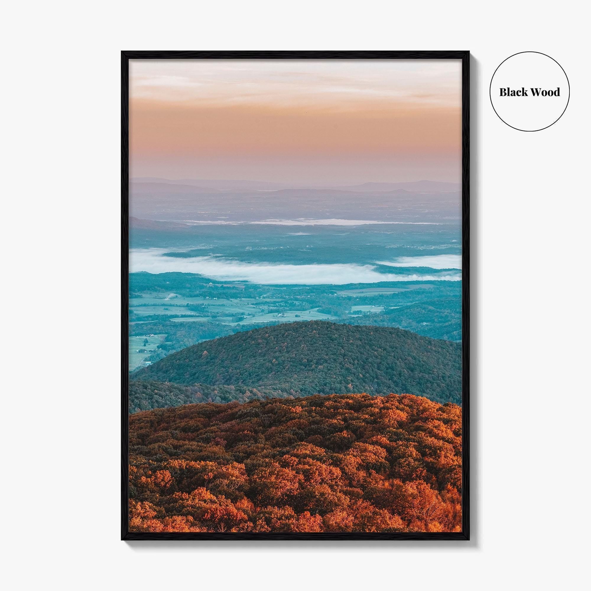Shenandoah National Park Skyline Fine Art Photo Print, Drive, Hogback Overlook, Virginia, USA