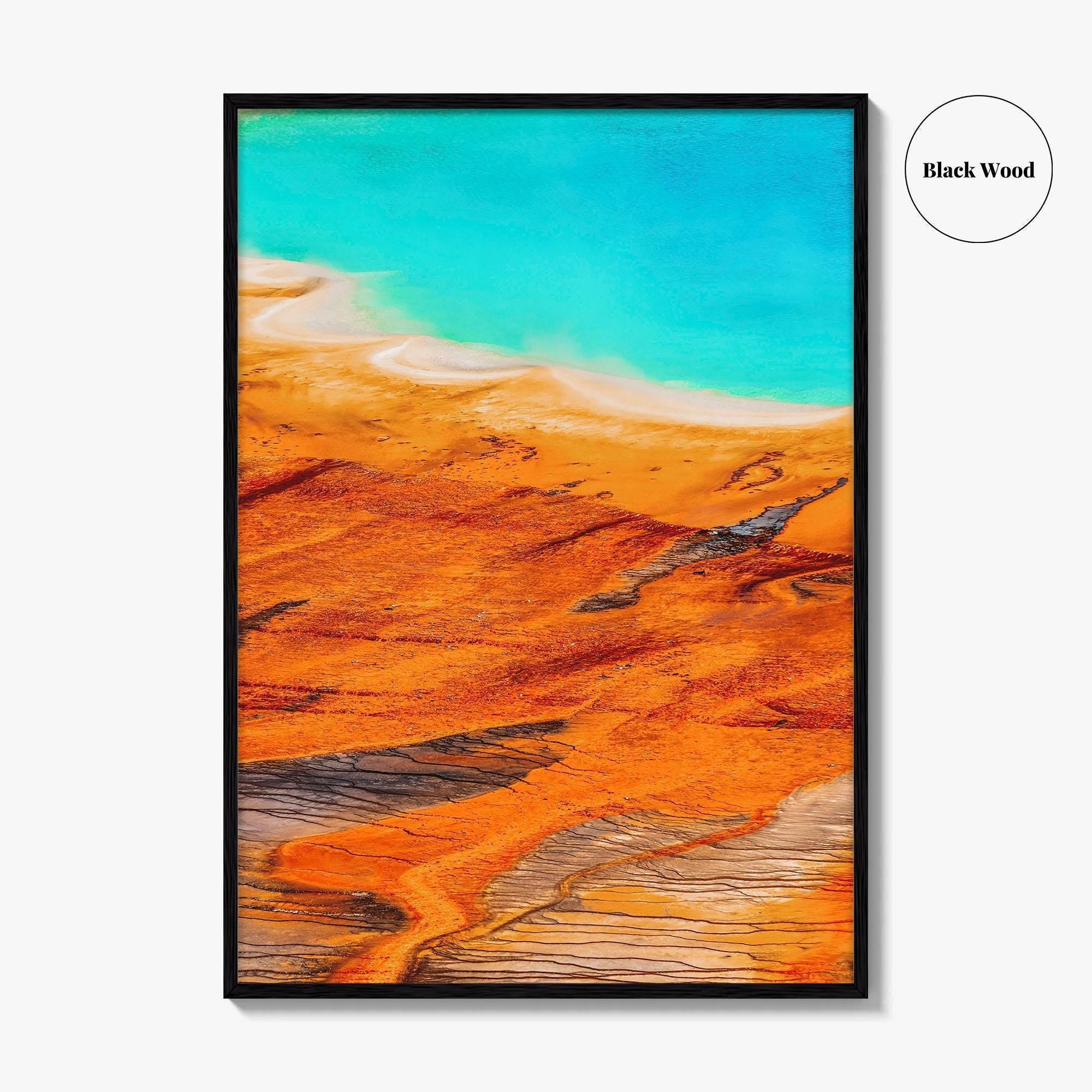 Yellowstone National Park Fine Art Photo Print, Grand Prismatic Spring, Wyoming USA Poster