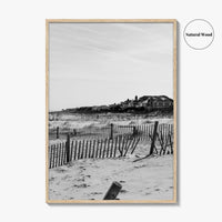 Rehoboth Beach Black and White Fine Art Photo Print, Delaware USA Wall Decor Poster