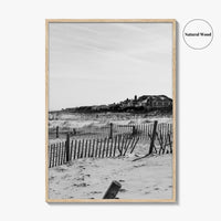 Rehoboth Beach Black and White Fine Art Photo Print, Delaware USA Wall Decor Poster