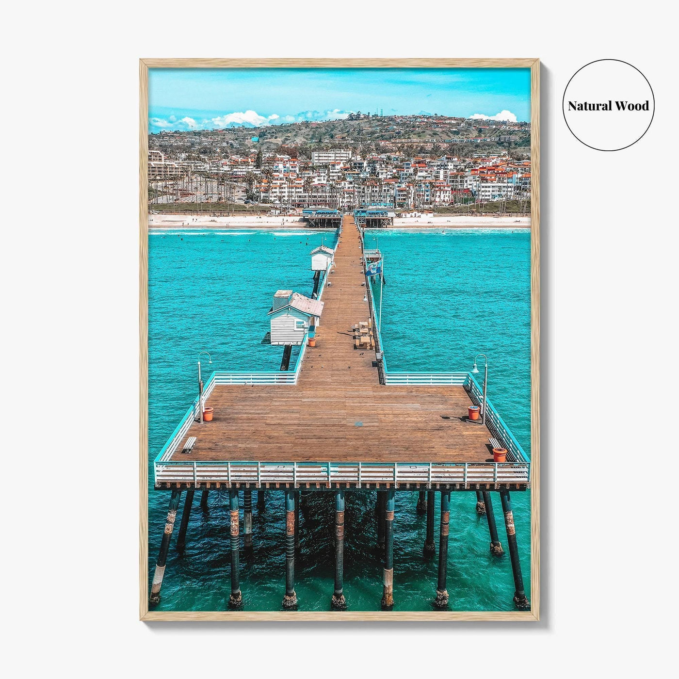 San Clemente Fine Art Photo Print, Pier Aerial, Orange County California USA