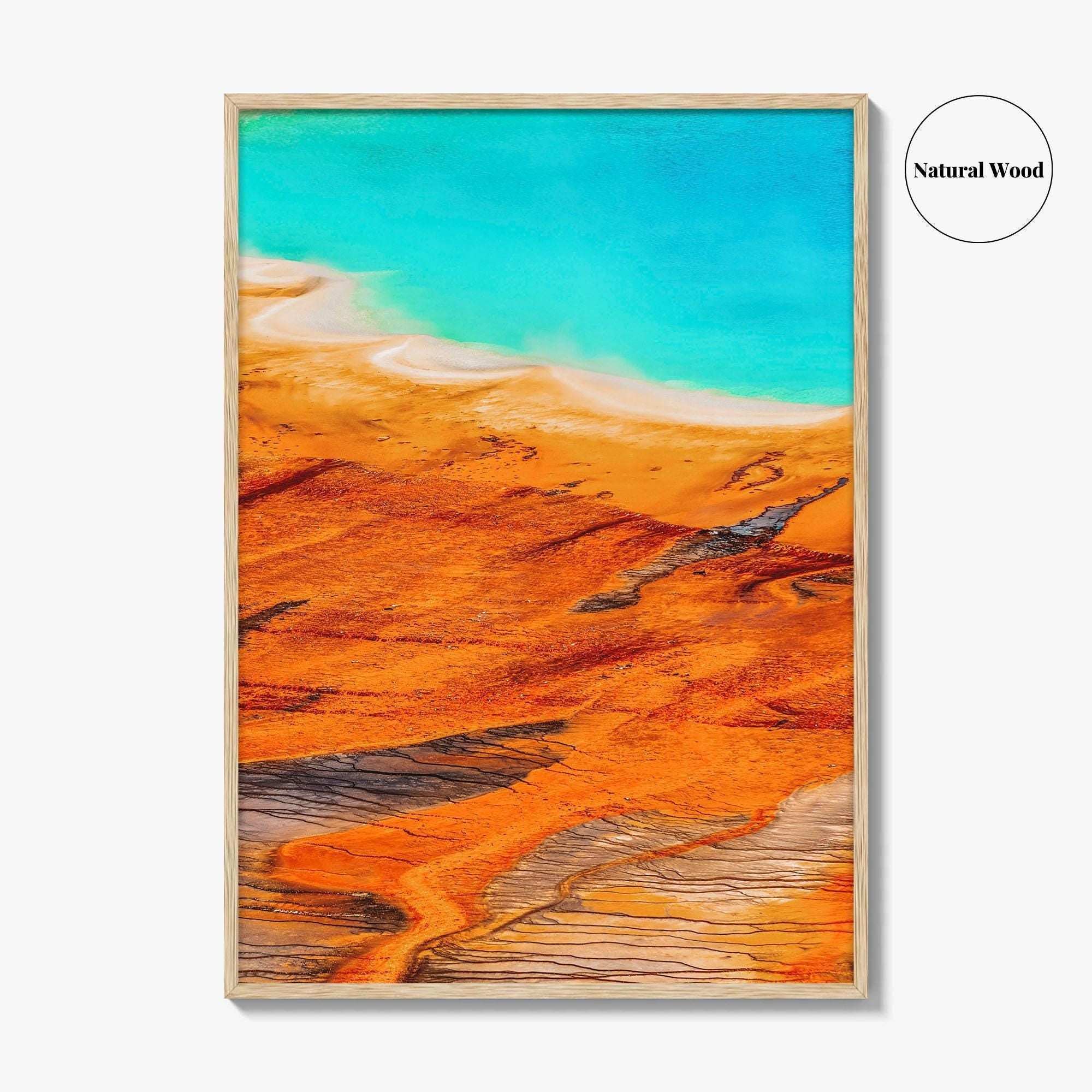 Yellowstone National Park Fine Art Photo Print, Grand Prismatic Spring, Wyoming USA Poster