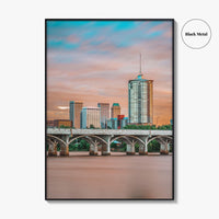 Tulsa Skyline Fine Art Photo Print, Wall Art, Oklahoma USA Poster, Arkansas River Downtown