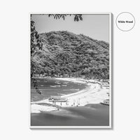 Yelapa Black and White Fine Art Photo Print, Riviera Nayarit, Mexico, Puerto Vallarta Poster