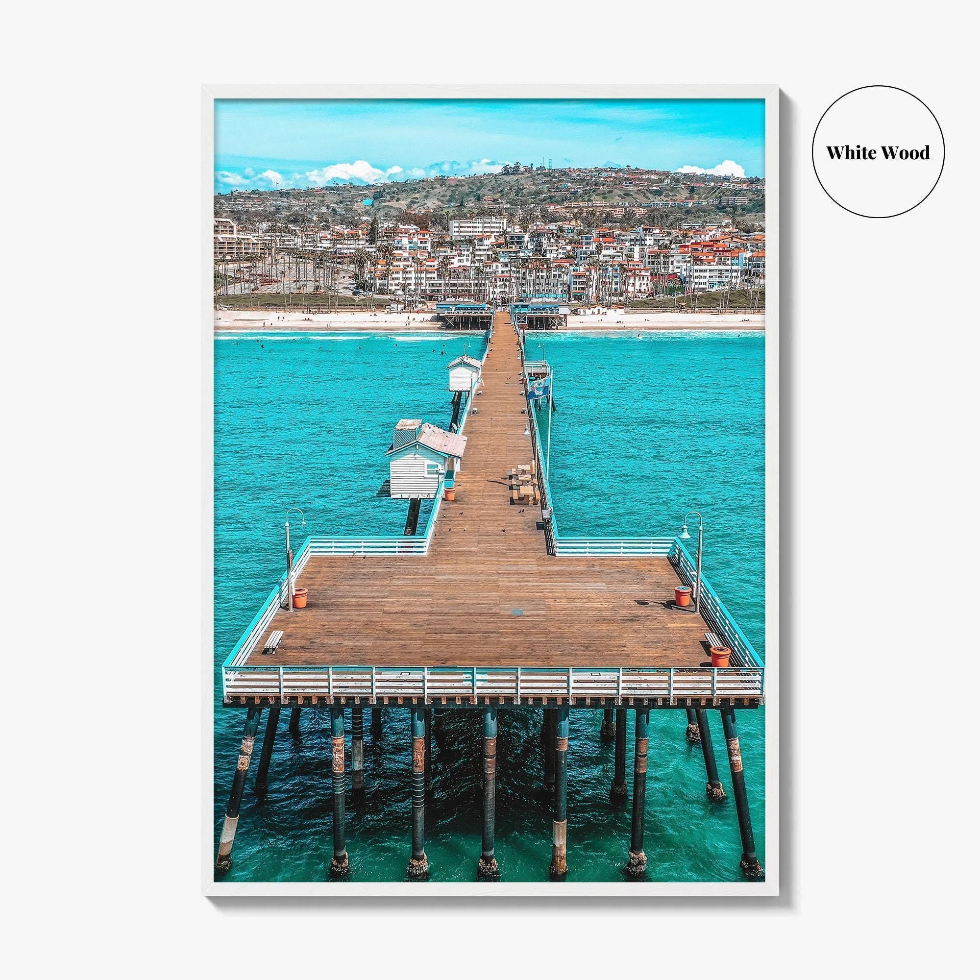 San Clemente Fine Art Photo Print, Pier Aerial, Orange County California USA