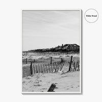 Rehoboth Beach Black and White Fine Art Photo Print, Delaware USA Wall Decor Poster