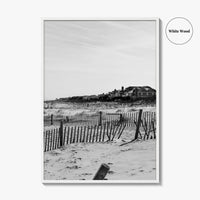 Rehoboth Beach Black and White Fine Art Photo Print, Delaware USA Wall Decor Poster