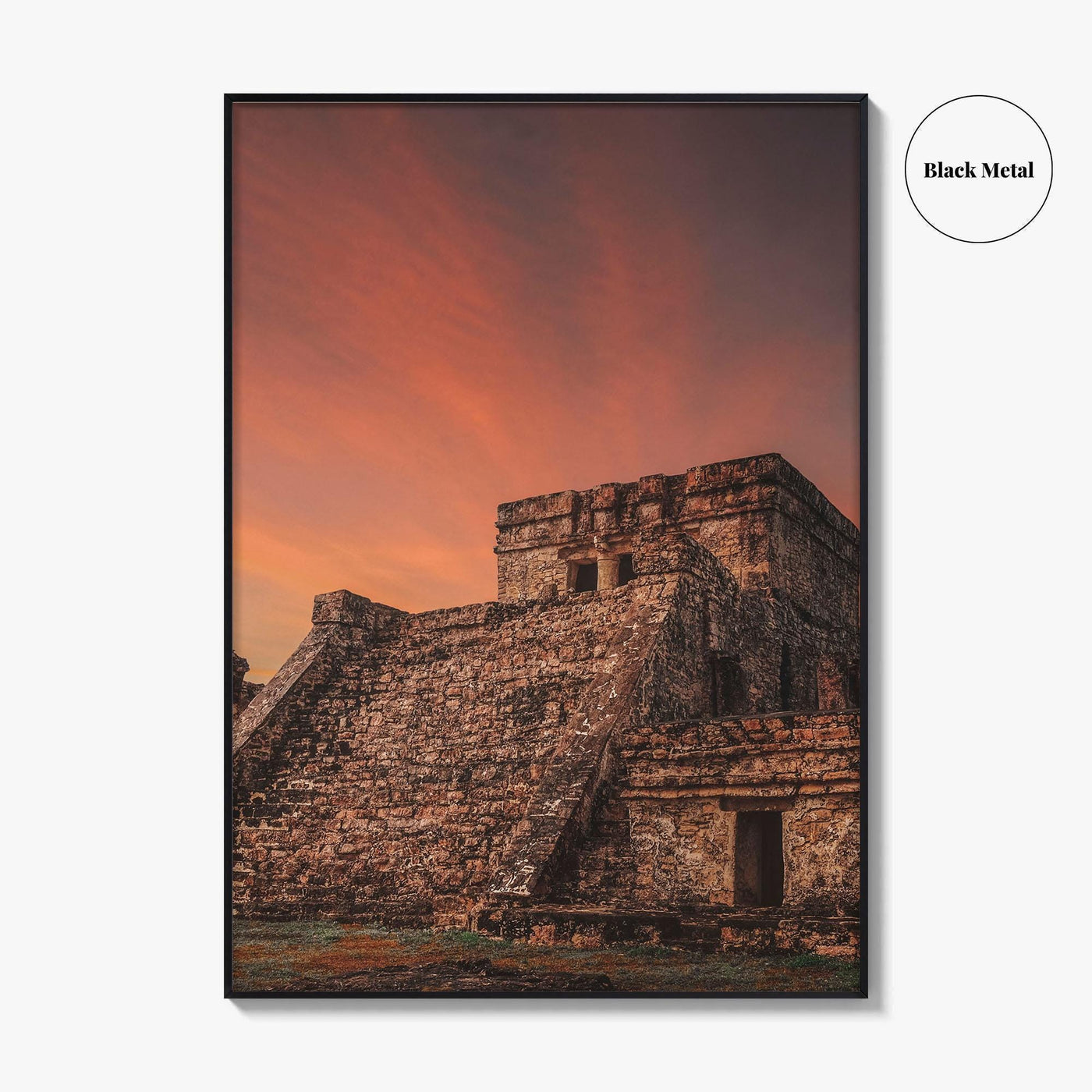 Tulum Mexico Fine Art Photo Print, El Castillo Mayan Ruins, Riviera Maya Wall Poster