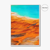 Yellowstone National Park Fine Art Photo Print, Grand Prismatic Spring, Wyoming USA Poster