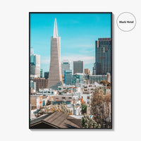 San Francisco Skyline Fine Art Photo Print, Telegraph Hill, Pioneer Park, California Poster