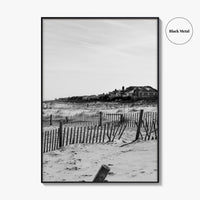 Rehoboth Beach Black and White Fine Art Photo Print, Delaware USA Wall Decor Poster