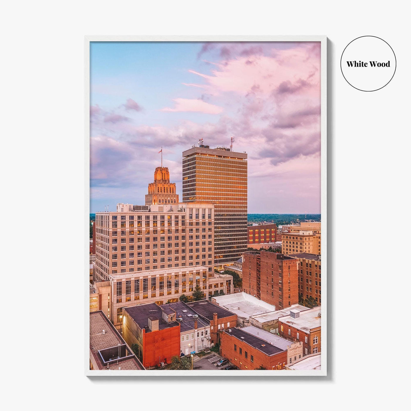 Winston-Salem Skyline Fine Art Photo Print, Wall Art Poster, North Carolina USA