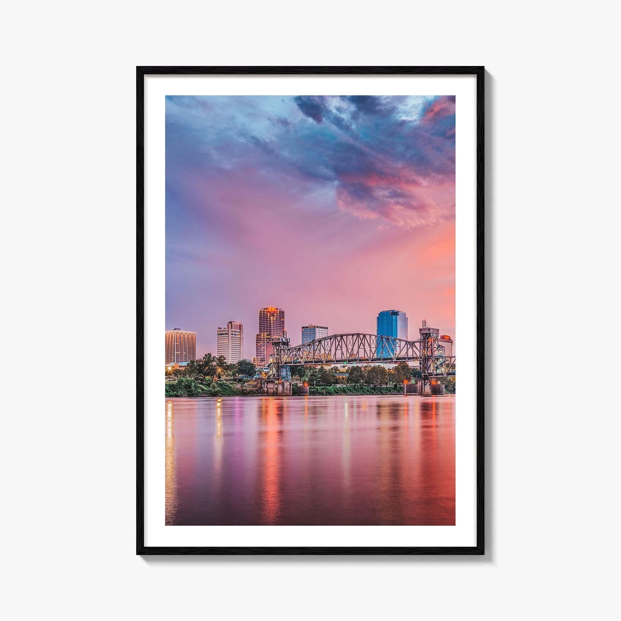 Little Rock Skyline Fine Art Photo Print, Arkansas, USA Wall Decor Poster