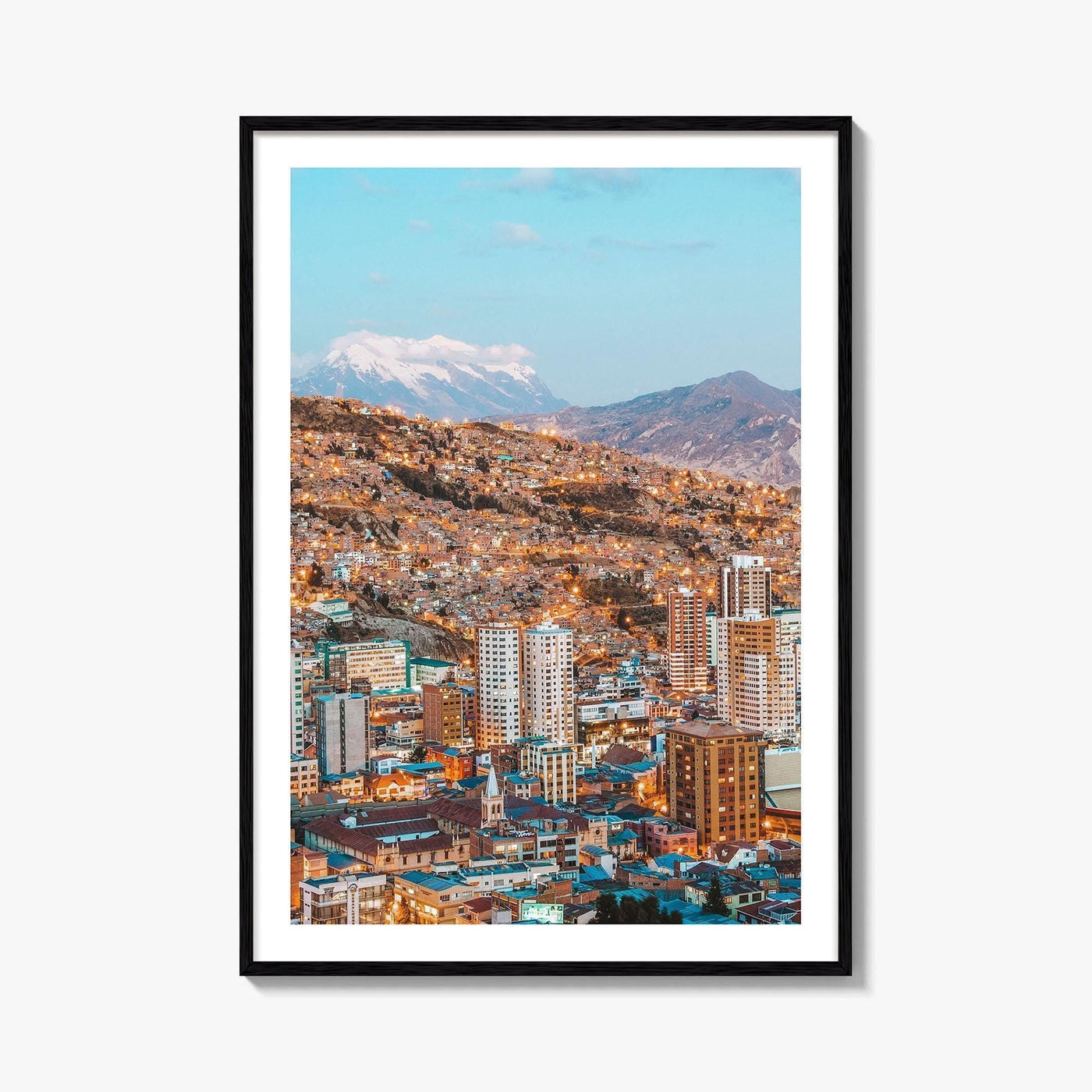 La Paz Skyline Fine Art Photo Print, Bolivia Poster