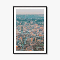 Manchester Skyline Fine Art Photo Print, Beetham Tower, Canal Reflection, England, Wall Decor Poster