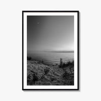 Lake Michigan Black and White Fine Art Photo Print, Great Lakes Poster