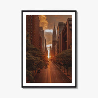 Manhattan Fine Art Photo Print, New York City, NYC, 42nd Street, Manhattanhenge, Wall Decor
