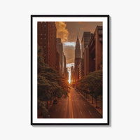 Manhattan Fine Art Photo Print, New York City, NYC, 42nd Street, Manhattanhenge, Wall Decor