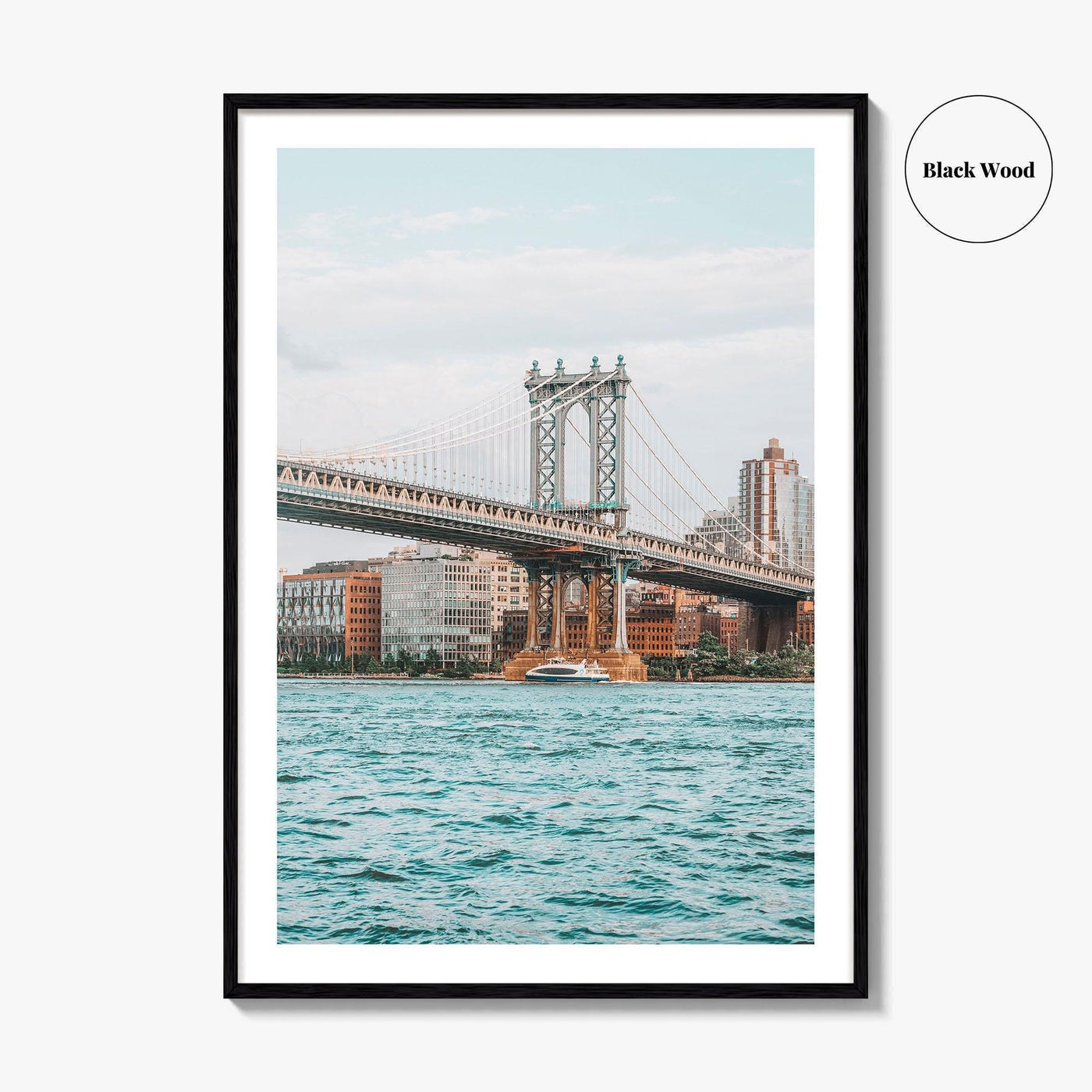 Manhattan Bridge Fine Art Photo Print, New York City NYC, East River Poster