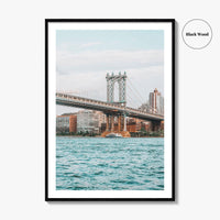 Manhattan Bridge Fine Art Photo Print, New York City NYC, East River Poster