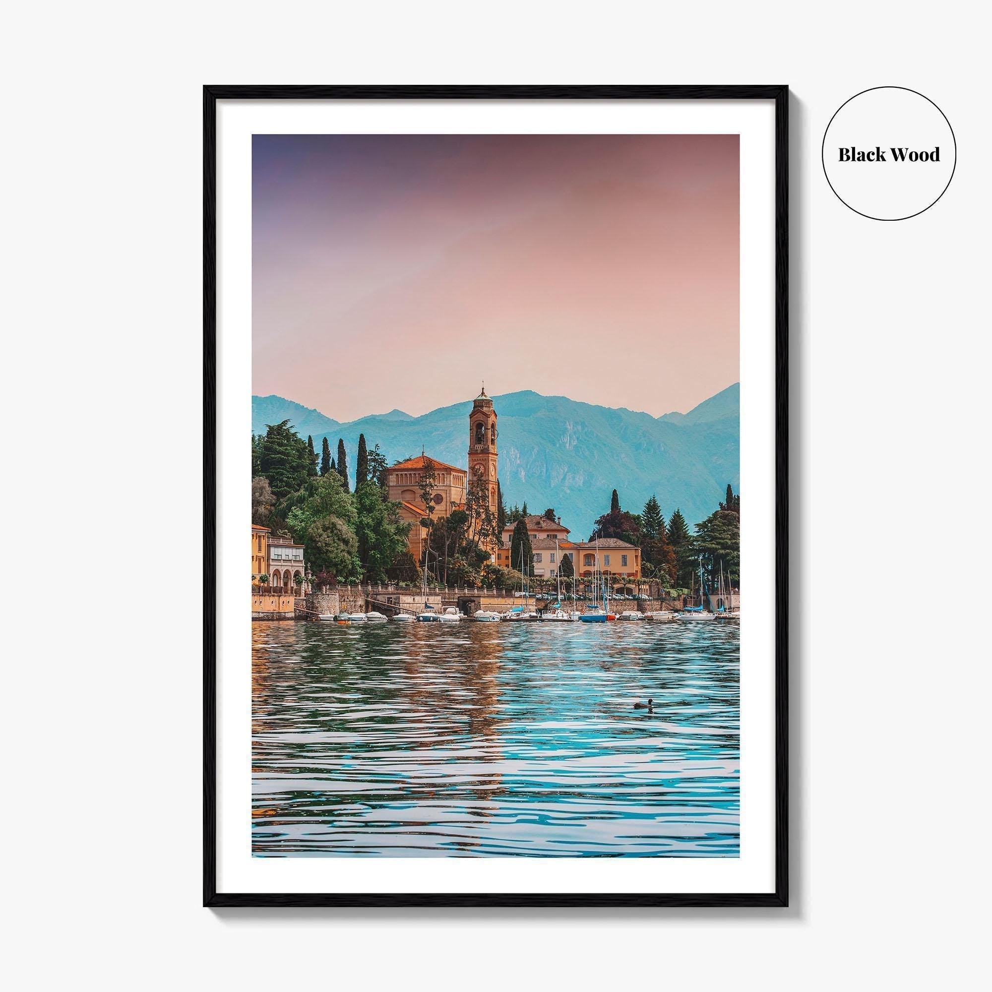 Lake Como Fine Art Photo Print, Tremezzo Mezzegra, Lombardy Alps Italy Wall Decor Poster
