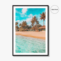 Maldives Fine Art Photo Print, Tropical Island Beach Wall Decor, Indian Ocean Poster