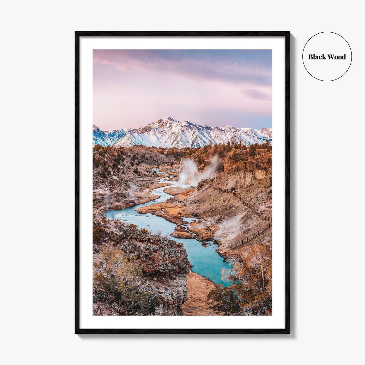 Mammoth Lakes Fine Art Photo Print, Hot Creek Geological Site, California, USA Wall Poster