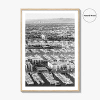 Marina del Rey Black and White Fine Art Photo Print, Los Angeles Poster