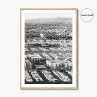 Marina del Rey Black and White Fine Art Photo Print, Los Angeles Poster
