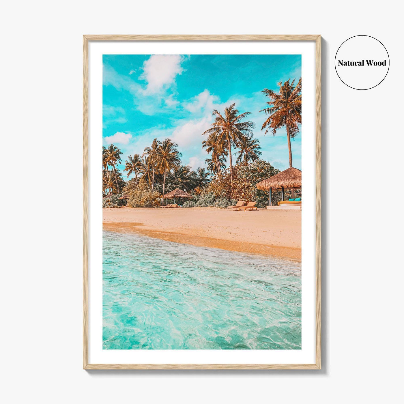 Maldives Fine Art Photo Print, Tropical Island Beach Wall Decor, Indian Ocean Poster