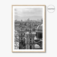 Mexico City Black and White Fine Art Photo Print, Basilica Guadalupe Mexico Poster